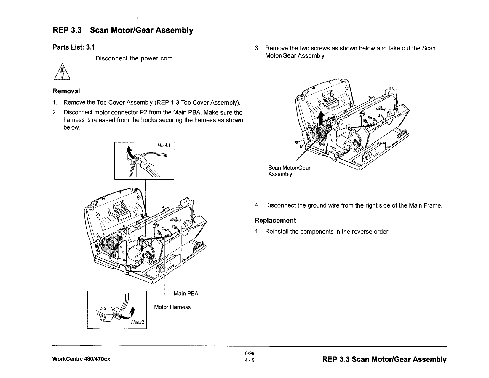 Xerox WorkCentre 470cx 480 Parts List and Service Manual-3